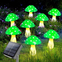 12pcs Luz Solar LED De Enchufe En Forma De Setas Para Jardín Decoración Externa Impermeable Luz De Fairy Para Camino Y Césped - details 8