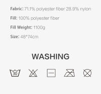Almohada De Microfibra Suave Y Cómoda Evolon 100% Anti-Polvo Para Dormitorio Uso En Cama Estilo De Hotel 5 Estrellas Color Sólido - details 12