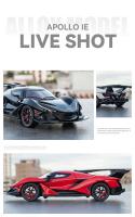 Coche De Deportes De Acción Intensa Emozione Apollo IE a Escala 1:24 Con Sonido Y Luz Juguete De Carreras Para Niños Material Metálico Sin Batería - details 10