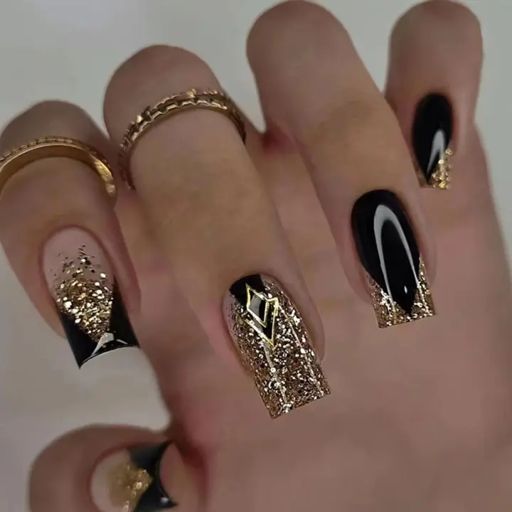 Uñas Postizas Francesas Cortas 24 PCs Con 1 Jelly Y 1 Archivo De Uñas Material ABS Estilo Diverso Sin Químicos De Alta Importancia - 1