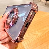 Funda Protectora Transparente Y Antichoque Para OPPO Reno 10 11 12 Realme 13 pro plus Con Soporte Magnético Y Anillo - details 3