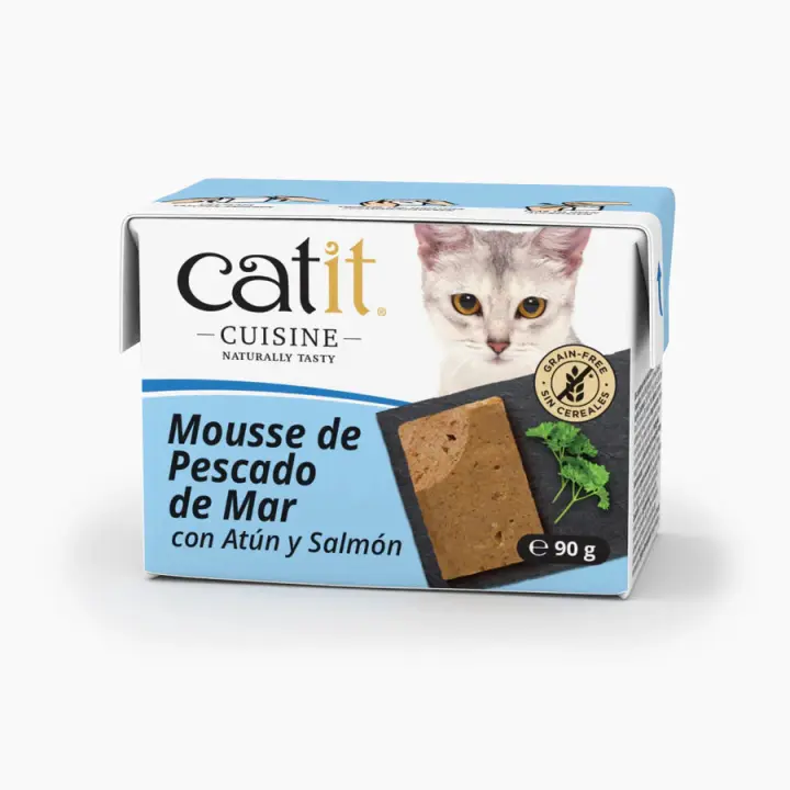 Catit Mousse para gatos Catit Cuisine Sabor: Pescado 12x90 gr - 1