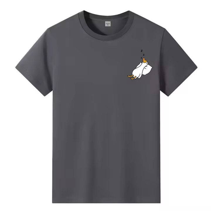 Camiseta De Verano Para Hombres Talla Grande 100% Algodón Estilo Coreano Camiseta Deportiva De Anime Corta Color Negro Ropa Casual - 1