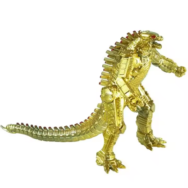 Figura De Acción Gigante Gold Mechagodzilla Vs Kong 7 Pulgadas Juguete Movable Con Articulaciones Regalo Para Niños Fanáticos De Los Dinosaurios Y Los Monstruos - 1