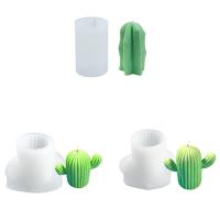 Molde De Velas De Silicona En Forma De Cactus Para Artesanía DIY Molde Para Resina Y Sabão Aromaterapia Herramientas De Fabricación De Velas - details 3