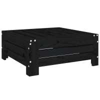 vidaXL Cubierta para base de sombrilla madera maciza de pino negro - details 1