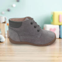 Ohmytoe Botas Serraje Primeros Pasos Niño 6160 PIEL LUXE PLOMO GRIS Respetuoso  calzado niños Winter ROYALE CORDONETS - details 2