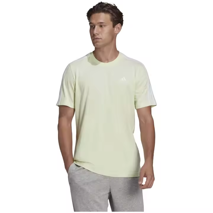 Camiseta de Manga Corta Adidas 3 Stripes para hombre en color blanco - 1