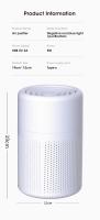 Purificador De Aire De Eficiencia Alta Para El Hogar Con Filtro HEPA Capaz De Usar Tabletes De Aromaterapia Para Oficina Sala De Estar Y Dormitorio Adicional Para Eliminar Olores - details 1