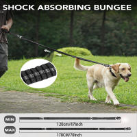 Correa Táctica De Goma Para Perros Pesados Con Absorción De Choque Y Reflejos Correa Para Grandes Perros Con Seguro De Asiento De Coche - details 3