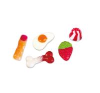 FINI CINEMA MIX 1KG, Surtido de golosinas en formato brillo. Encontrarás Dedos, Huevos, Besos Twisty, Huesos y Fresas.  1 Kg, con unas 143U aproximadamente. MEZCLA PERFECTA SABOR TOP ORIGINAL - details 4