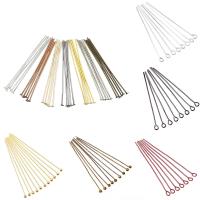 100-200Pcs Lotes De Clavos De Ojo Plano Pintados De Oro Para La Fabricación De Joyas Accesorios De Enlaces Metálicos De 10-70mm - details 0