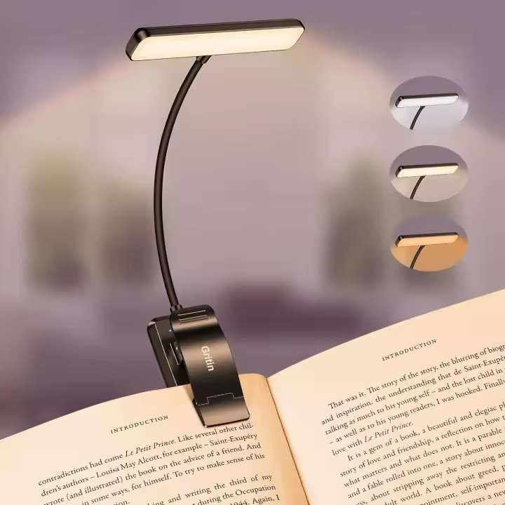Luz LED De Lectura Recargable por USB, Lámpara Flexible De 360 ° With 3 Modos De Iluminación, Protección Ocular - 1