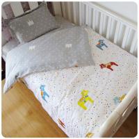 Juego de ropa de cama sin revolver para Bebe, cuna para Niño Pequeño, ropa de Cama para Bebe recién nasido, Funda nórdica de 3 piezas, Funda de almohada,ropa de Cama de dibujos animados para recién nacido, - details 7