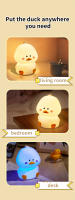 Lámpara Nocturna LED Recargable De Silicona DUCK Cartoon Para Niños Luz De Dormitorio Para Dormir Regalo De Cumpleaños - details 7