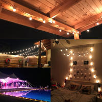Cadena De Luces LED De 10/20 Bulbos Para Decoración De Bodas Fiestas Y Jardines Fuente De Alimentación Por Batería Blanco Cálido - details 6