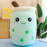Mini Kawaii Plushies Bubble Tea Lindo Squishy Cojín Suave Pequeño Té De Leche Animal - details 3