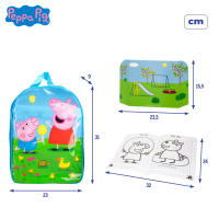 Peppa Pig - Mochila infantil Peppa Pig con cuaderno de actividades, Ejercicios para colorear, Rotuladores, 8 personajes de cartón, Juguete para niños y niñas, Regalo a partir de 3 años - details 6