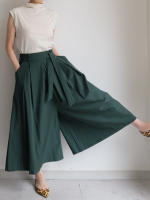Falda Midi A-Line Elegante De Cintura Alta Para Mujer REALEFT Con Bolsillos Estilo Coreano Casual Suelta Y Solidaria Con Cinturón - details 16