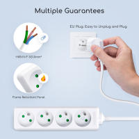 Aigostar  Regleta de 4 enchufes 16A 2P+T con cable de 1,5/3/5 metros y. Color blanco - details 4
