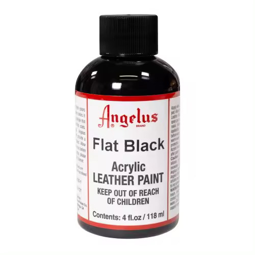 Angelus PINTURA CUERO Y POLIPIEL ANGELUS FLAT BLACK 118 ML - 1