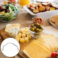 Leeseph Quesero Con Cinta De Acero Inoxidable Para Quesos Duros O Semi Duros Corte Rápido Herramienta De Cocina Duradera Color Plateado - details 3