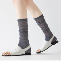 Calentadores De Pierna Para Mujer Estilo Japonés Moda Color Sólido Longitud Al Final Del Rodillo Primavera Verano Nylon Spandex Viscosa - details 1