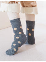 5 Pares De Calcetines Para Niñas Con Puntos Y Oso Terciopelo Cálidos Y Suaves Para Niños Y Niñas De 3 a 12 Años Calcetines De Tele Para Invierno - details 12