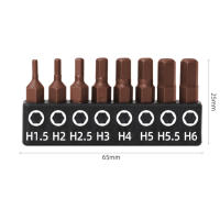 Juego De 8 Piezas De Puntas De Destornillador Mini S2 25mm Cruz Hexagonal Torx Con Soporte De Billetera Aleación De Acero Para Herramientas De Reparación Y Mantenimiento - details 2