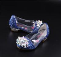 Zapatos De Princesa De Cristal Y Diamante Para Niñas Zapatos Altos De Moda Estilo Cenicienta Cuero PU Decoración De Lazo Tacón Cuadrado Ajuste True to Size - details 12