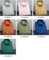 Camisa Larga Para Hombres Talla 6XL Antirroto No Hierro Formal Profesional Casual Social De Alta Gama Cuello En V Botones Sólido - details 18