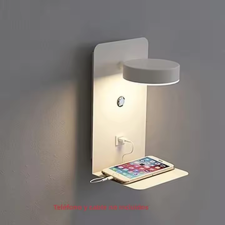 Lámpara De Pared LED Para Dormitorio Con Carga USB Iluminación Interior Moderna Lámpara De Pared Con Interrupción Para Decoración Sala De Estar Y Pasillo - 1