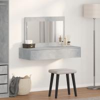 Mesa de Maquillaje Colgante vidaXL Gris Concreto 100x40x70 cm - details 2