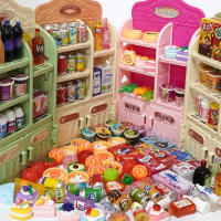 30Pcs Miniatura De Estante De Comida Y Bebida Para Muñecas Estantería De Pastelería Para Tienda De Juguetes De Cocina Para Niñas - details 0
