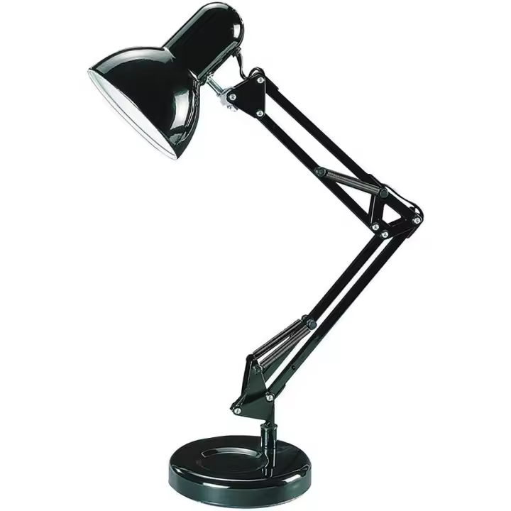 Lámpara de Mesa Flexible con Brazo Articulado 360°/180°/90° – Luz LED Giratoria para Oficina, Lectura y Estudio – Diseño Moderno y Ajustable - Bombilla no incluida - 1