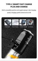 Linterna LED Super Brillante Multi Funcional Para Camping Luz De Emergencia Para Running Al Aire Libre Con Zoom Pocket - details 6