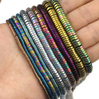 Todas Las Colores Hematita Redonda Plana Contador De Piedra Natural Para Fabricación De Joyas DIY Accesorios 3/4/6/8mm - details 5