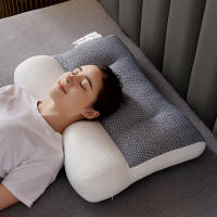 Almohada de Memoria Ortopédica de Algodón Rebote Lento Forma Ergonómica Relaja el Cuello - details 4