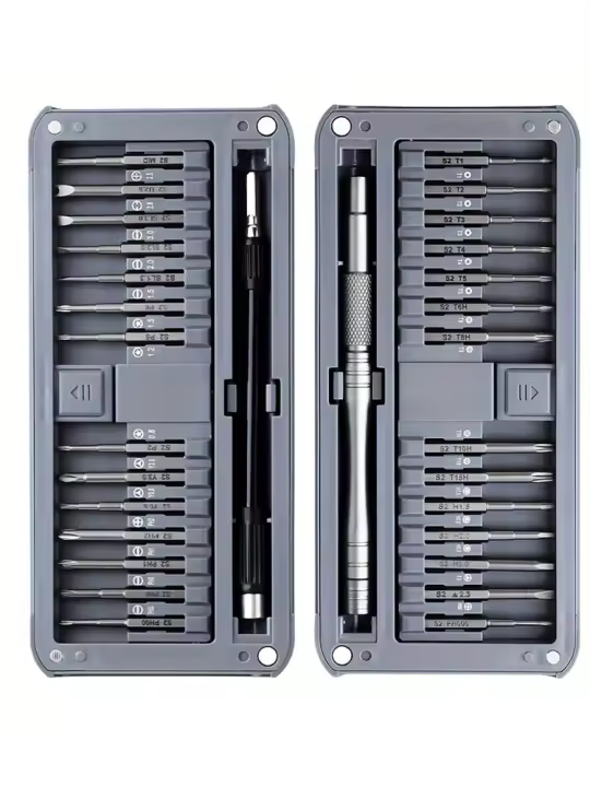 Juego De Destornilladores De Precisión 30 En 1 Con Mango Herramienta Manual Magnética Hexagonal Phillips Torx Para Reparación De Teléfonos Móviles - 1