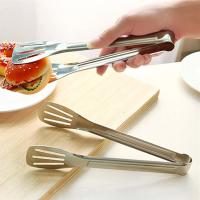 Pinzas De Alimentos De Acero Inoxidable Para Cocina Utensilios De Buffet Herramientas De Cocina Resistentes Al Calor Para Pasteles Saladas BBQ - details 1