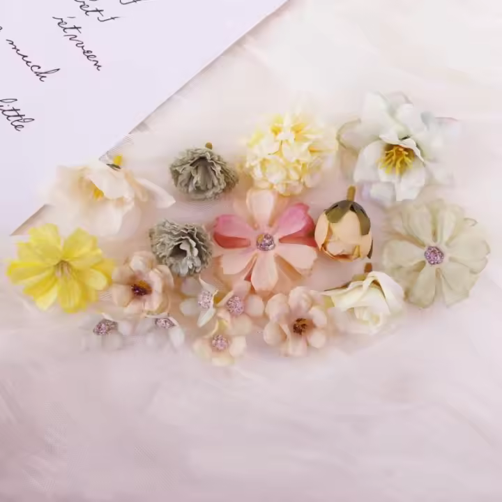 Rozas Mezcladas De Seda Flores Artificiales Para Decoración De Hogar Y Boda Arreglo Floral DIY Accesorios De Regalo - 1