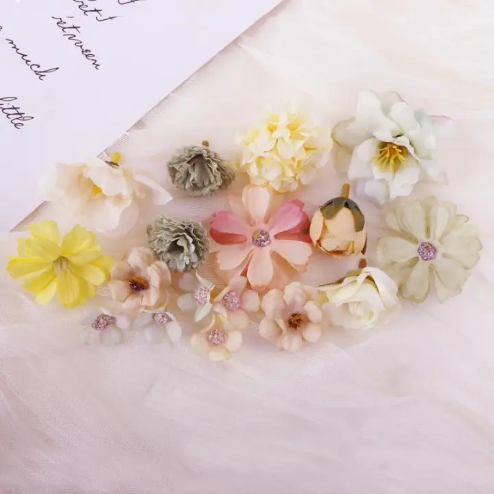 Rozas Mezcladas De Seda Flores Artificiales Para Decoración De Hogar Y Boda Arreglo Floral DIY Accesorios De Regalo - 1