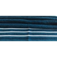 Toallas de Baño Algodón Portugués Mercatienda.es Chenil Azul Petróleo - Set 3 Piezas 550g Absorbentes y Duraderas - details 4