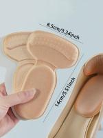 2pcs Almohadillas De Tacón T-Forma Para Zapatos Deportivos Ajustables Antideslizantes Protector De Talón Pediatra Inserciones De Pie - details 2
