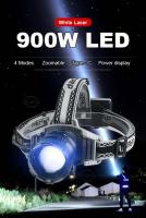 Linterna Frontal LED De Alta Potencia 900W 3000000LM Con Luz De Pesca Al Aire Libre Recargable Por USB Y Zoomable Para Camping Y Trabajo - details 3