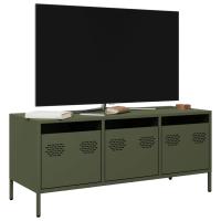vidaXL Mueble para TV acero laminado en frío 101,5x39x43,5 cm en color Blanco/Rosa/Amarillo mostaza y más | almacenamiento funcional diseño moderno para baño dormitorio sala - details 4