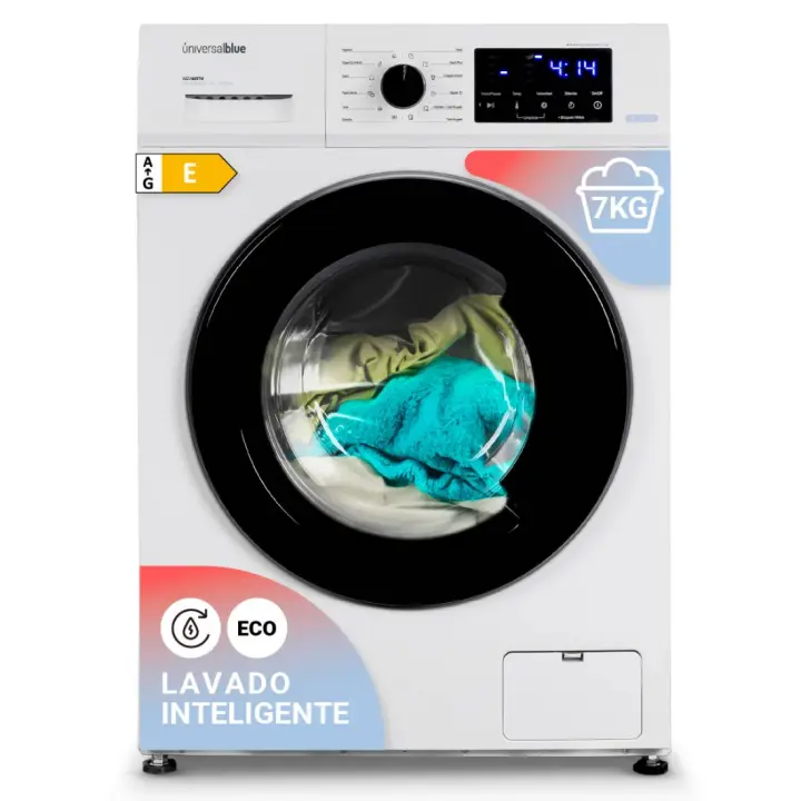 Lavadora Universalblue IBIZA 4007W 7kg Carga Frontal | Display Digital - 1