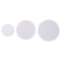 2 Piezas De Molde De Base Acrílica Transparente Para Bolsa Tejida Forma Redonda Diámetro 10/12/15/18/20 Cm Para DIY - details 0