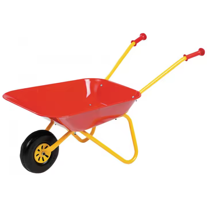 Rolly Toys - Carretilla Infantil Roja de Metal Estable para Niños de 2 a 3 Años - Divertida y Segura - 1