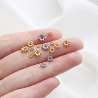 30Pcs Hileras De Flores Y Copos De Nieve En Acero Inoxidable Para Encantos Y Colgantes De Joyería DIY Accesorios De Pulseras - details 5